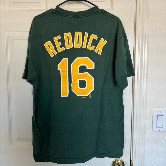 Vintage Oakland Athletics T shirt Reddick 16 - Picture 3 of 3